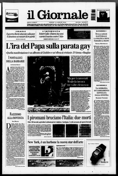 Il giornale del lunedi